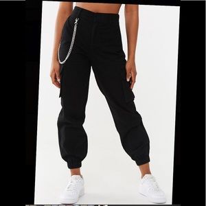 The Londyn Waist Chain Black Pants